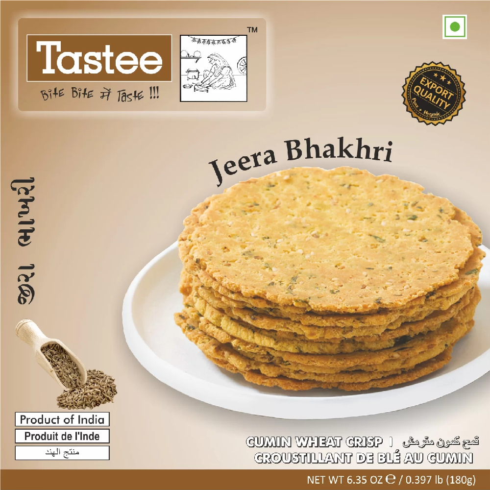 TASTEE CUMIN BHAKHRI 180GM