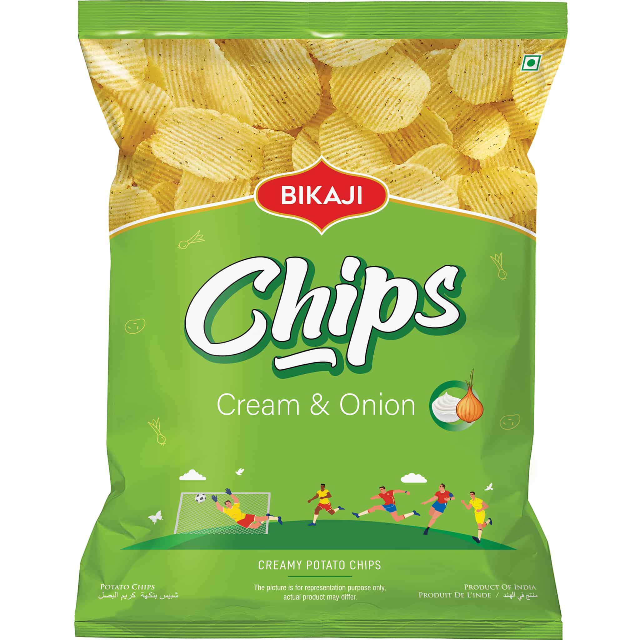 BIKAJI CHIPS CREAM AND ONION 40GM